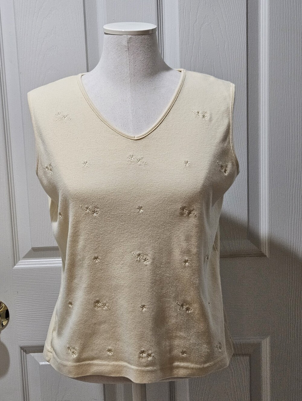 Rafaella Light Yellow Cotton Top - Summer Resort Casual
